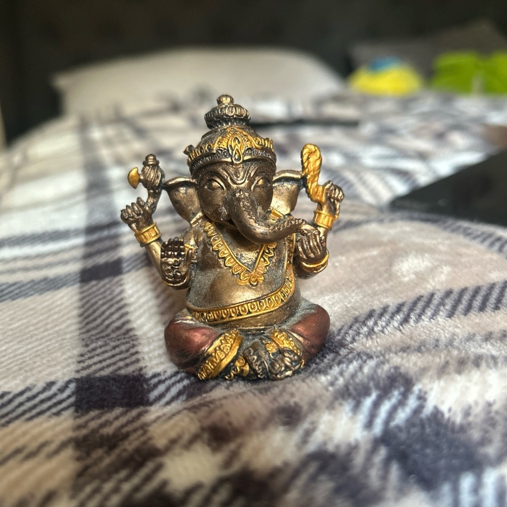 Gold and Bronze Ganesha Statue